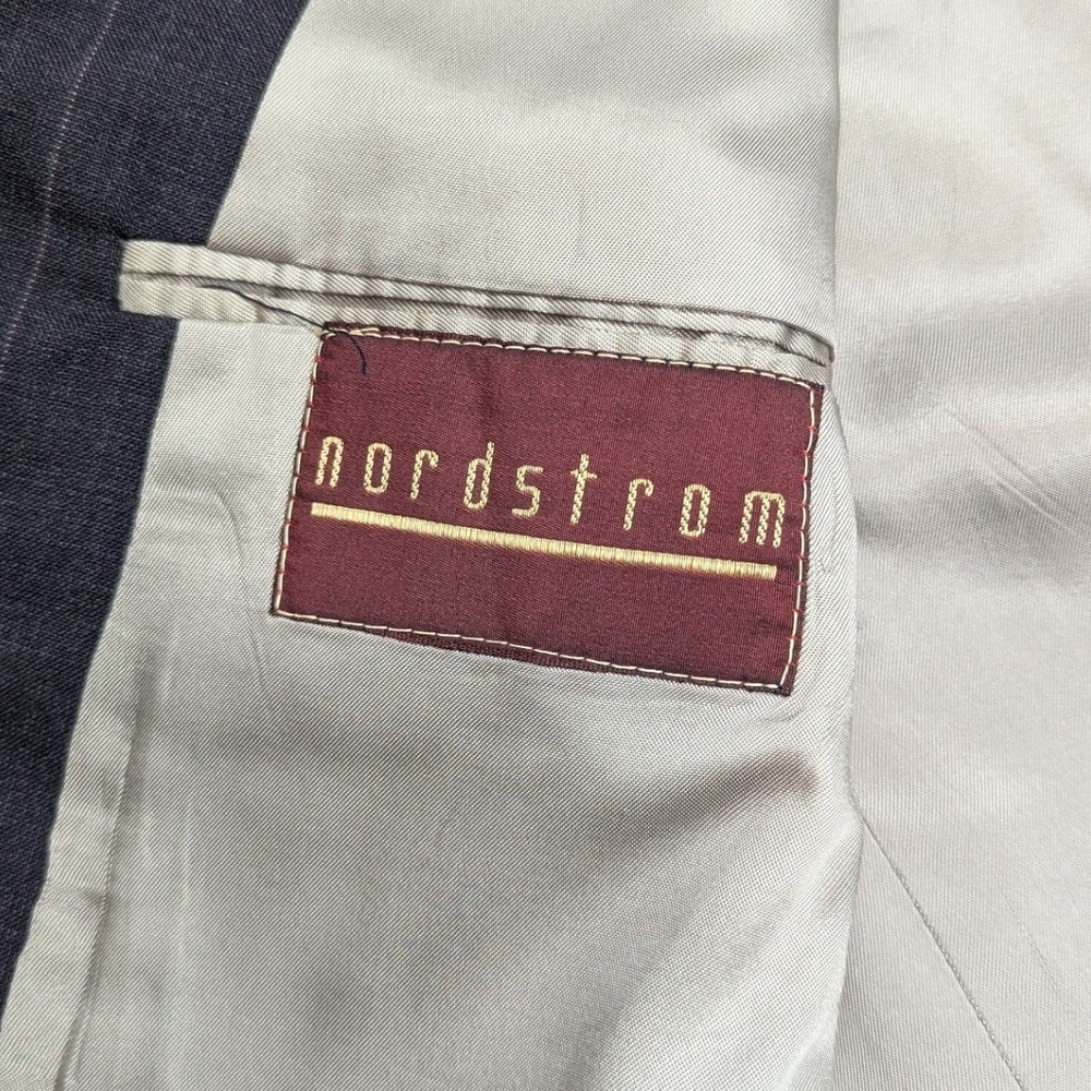 Nordstrom Men's 44R Pinstripe Wool Blazer Suit Jacket Sport Coat Tailored USA - Picture 6 of 13